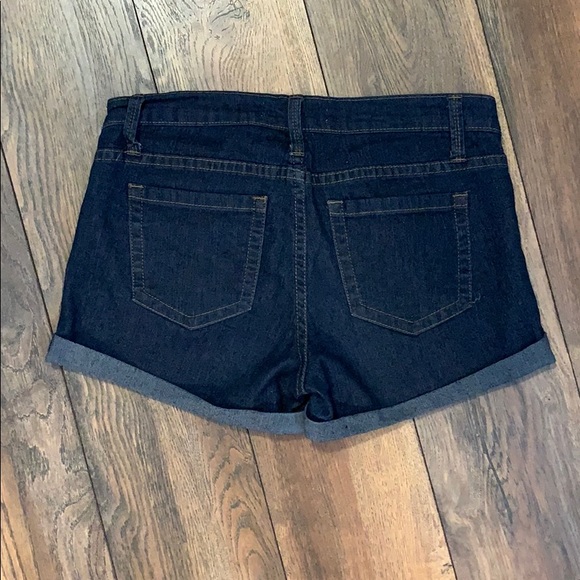 Dark denim jean shorts - Picture 2 of 3